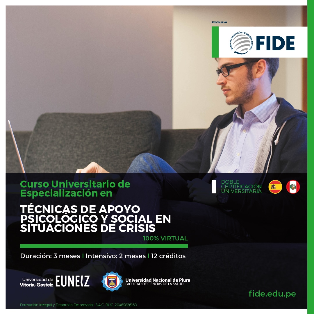 Técnicas De Apoyo Psicológico Y Social En Situaciones De Crisis Fide